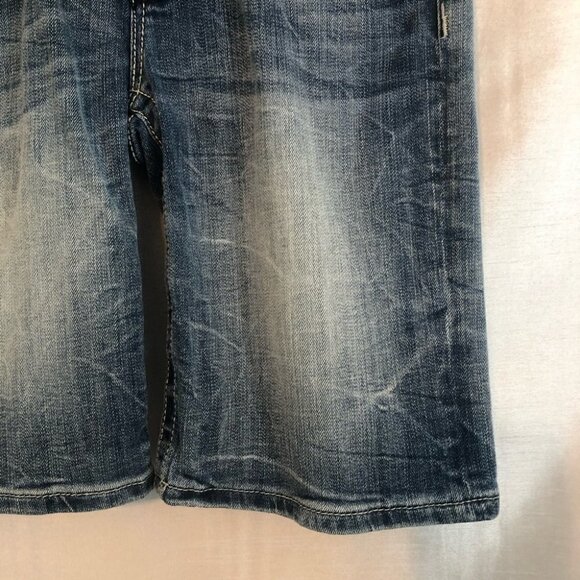 Miss Me Boyfriend Bermuda Denim  Med Wash Shorts Ladies 26 - Picture 7 of 14